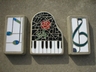 Stained Glass Mosaic Garden Stones