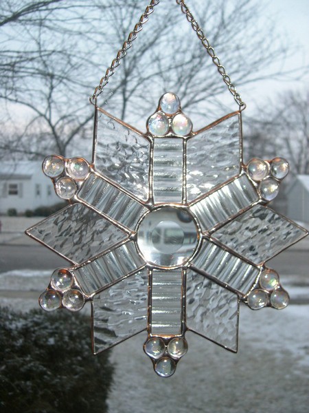 Stained Glass Snowflakes