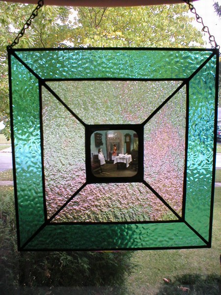 Stained Glass Panels with Antique Slides