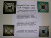 Stained Glass Panels with Antique Slides