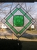 Stained Glass Panels With Depression Glass Plates