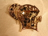 A Vintage Weiss Knights Helmet Pin Brooch