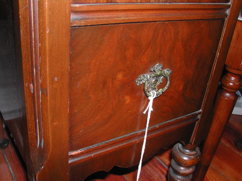 Early Burl Wood Veneer Bedroom Set