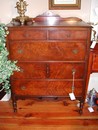 Early Burl Wood Veneer Bedroom Set