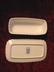 A Lovely Blue Lily Ironstone Butter Dish Staffordshire England
