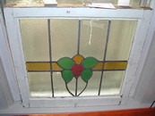 Antique English Art Nouveau Stained Glass Window