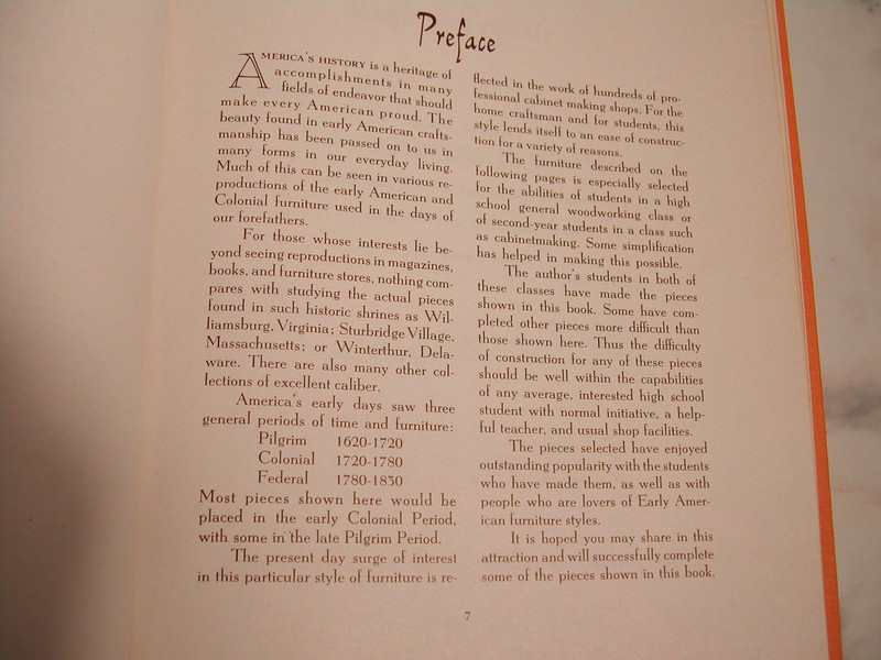 Early American Furniture Book, Designs in the Colonial Style