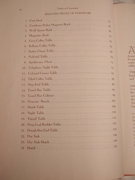 Early American Furniture Book, Designs in the Colonial Style