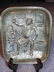 Vintage Brass Pipe Tray-Tavern Scene (Germany)