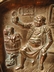 Vintage Brass Pipe Tray-Tavern Scene (Germany)