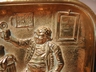 Vintage Brass Pipe Tray-Tavern Scene (Germany)
