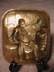 Vintage Brass Pipe Tray-Tavern Scene (Germany)