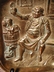 Vintage Brass Pipe Tray-Tavern Scene (Germany)