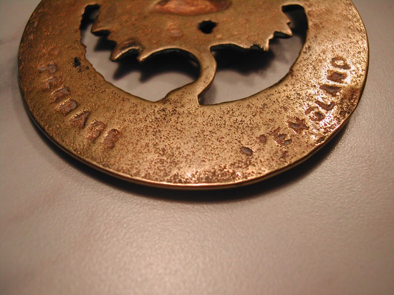 Peerage England Horse Brass Cap Lifter (Bottle Opener) Thistle