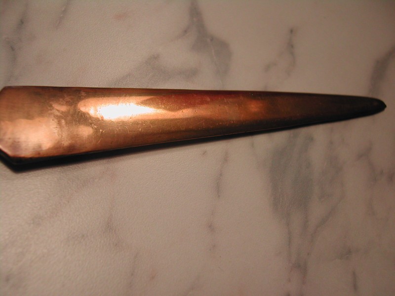 Art Deco Style Brass Letter Opener Vintage