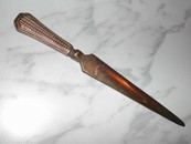 Art Deco Style Brass Letter Opener Vintage