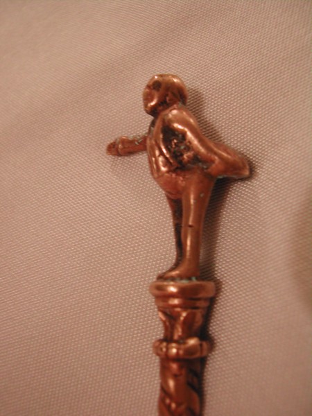 Antique Brass Spoon England Gentleman Finial
