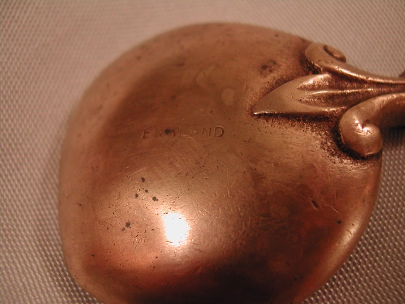 Antique Brass Spoon England Gentleman Finial