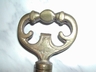 Large Brass Skeleton Key Corkscrew / Paperweight Vintage