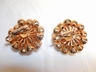 Fantastic Rhinestone & Gold Tone  Fashion Jewelry Clip-on Earrin