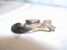 Trifari Rhinestone Gold Tone Hat Pin