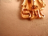 JJ Jonette Jewelry Co. Gold Tone Little Girl Pin