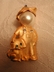 JJ Jonette Jewelry Co. Gold Tone Little Boy & Dog Pin
