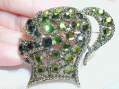 A Vintage Weiss Knights Helmet Pin Brooch