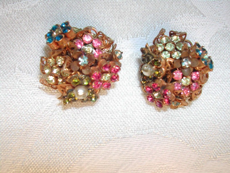 Amourelle Kramer Co. Frank Hess Haskell Designer Earrings Rare