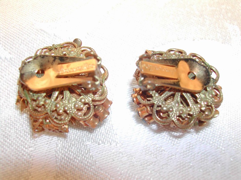 Amourelle Kramer Co. Frank Hess Haskell Designer Earrings Rare