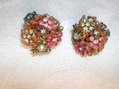Amourelle Kramer Co. Frank Hess Haskell Designer Earrings Rare