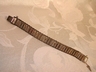 Sarah Coventry Brushed Silver tone Multicolor Cabochon Bracelet
