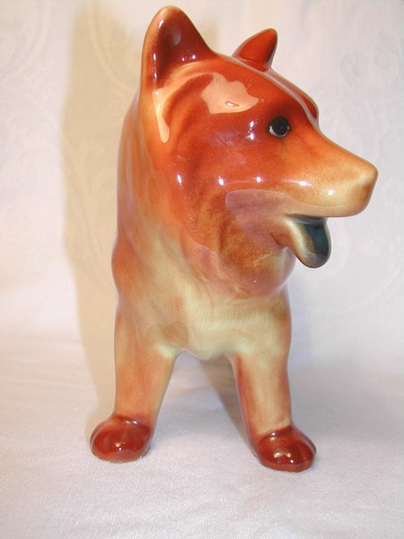 Vintage Russet Color Ceramic Chow