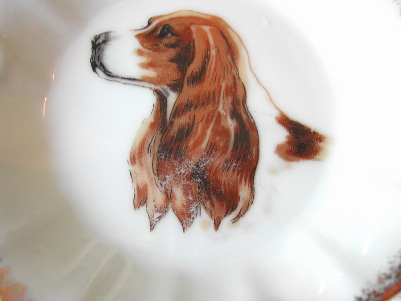 Ashtray Gilt Edge - Spaniel