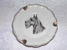 Ashtray Gilt - Schnauzer