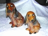 Pair Ceramic Afghan Statues Brazil