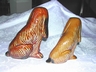 Pair Ceramic Afghan Statues Brazil