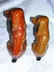 Pair Ceramic Afghan Statues Brazil