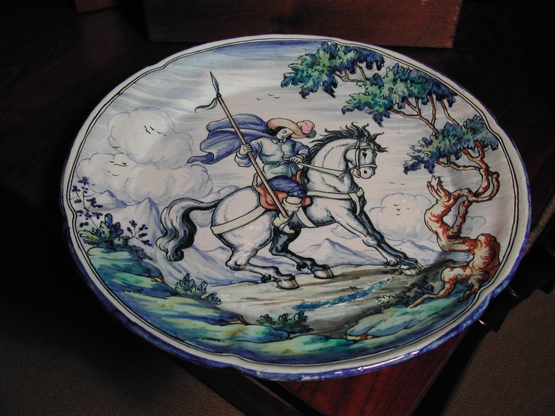 Large Spanish Talavera Majolica Charger