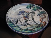Large Spanish Talavera Majolica Charger