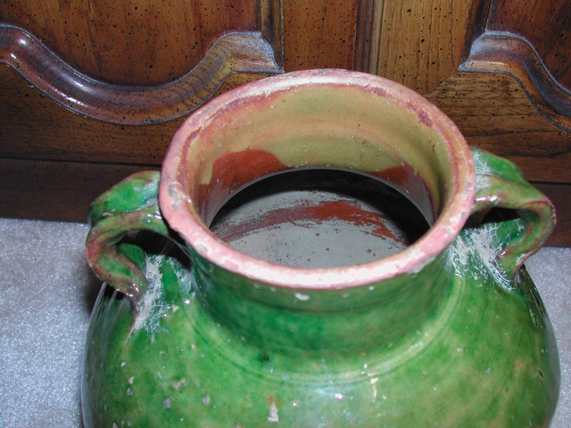 French Confit Glaze Pot - Avacado