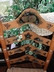 Vintage Ladder Back Chair Rush Seat