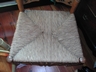 Vintage Ladder Back Chair Rush Seat