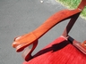 Chippendale Style Mahogany & Red Velvet Chairs