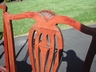 Chippendale Style Mahogany & Red Velvet Chairs