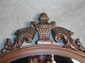 Vintage Oval Wood Frame 18th Century Style Mirror