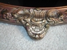 Vintage Oval Wood Frame 18th Century Style Mirror