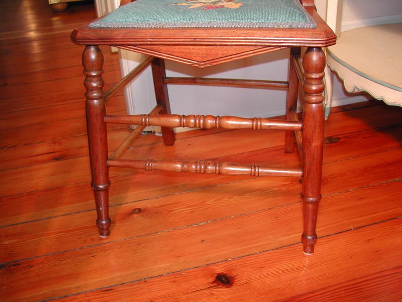 Vintage Eastlake Style Burlwood Veneer Clown Chair