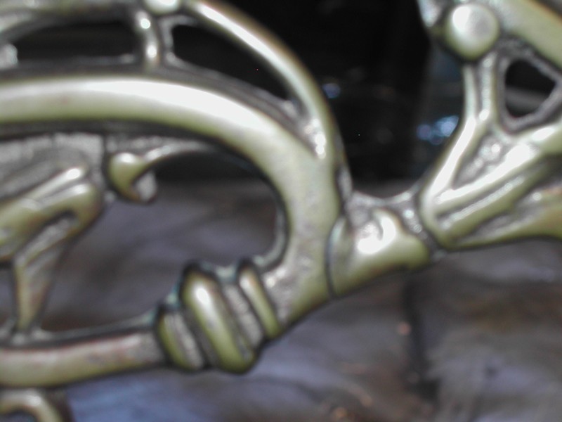 Pair of French Bronze Art Nouveau Candle Sconces