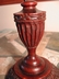 Rare Hand Carved 19th c. Treen Candlesticks - England